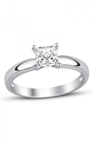 Sky Diamond Princess Solitaire Ring Sky-2364 White 2364