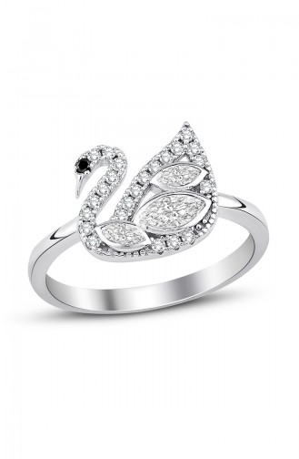 Sky Diamond Swan Ring Sky-2502 White 2502