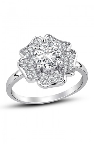 Sky Diamond Clover Ring Sky-2504 White 2504