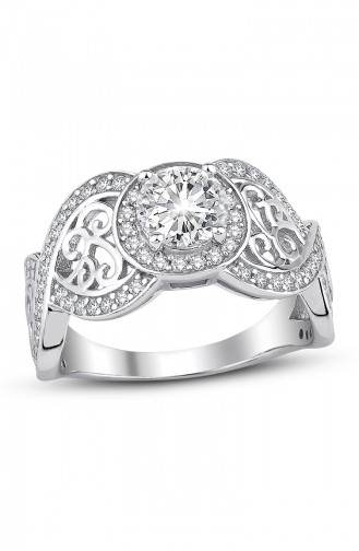 Sky Diamond Ottoman Ring sky-2505 White 2505