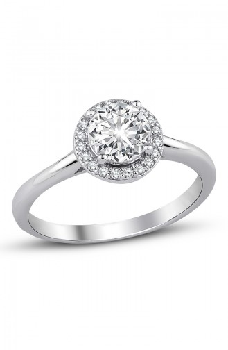 Sky Diamond Solitaire Ring Sky-2558 White 2558