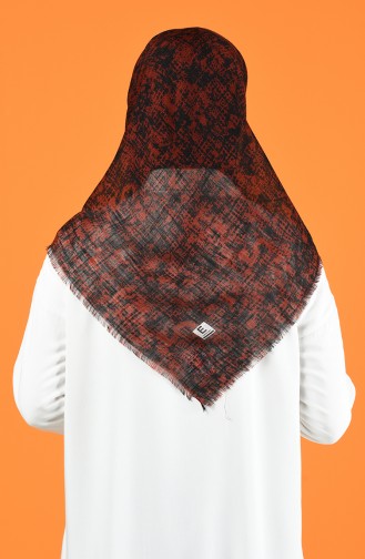Patterned Flamed Scarf 901599-10 Tobacco 901599-10
