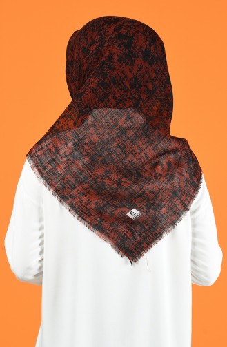 Patterned Flamed Scarf 901599-10 Tobacco 901599-10