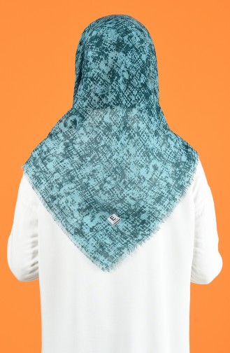 Patterned Flamed Scarf 901599-12 Mint Green 901599-12