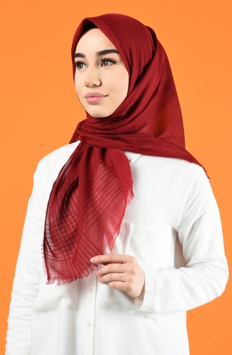 Silvery Cashmere Scarf 901604-14 Claret Red 901604-14