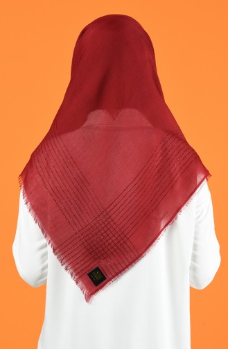 Silvery Cashmere Scarf 901604-14 Claret Red 901604-14