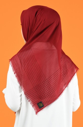 Silvery Cashmere Scarf 901604-14 Claret Red 901604-14