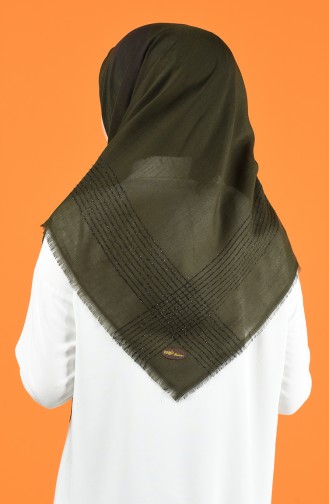 Silvery Cashmere Scarf 901604-15 Khaki 901604-15