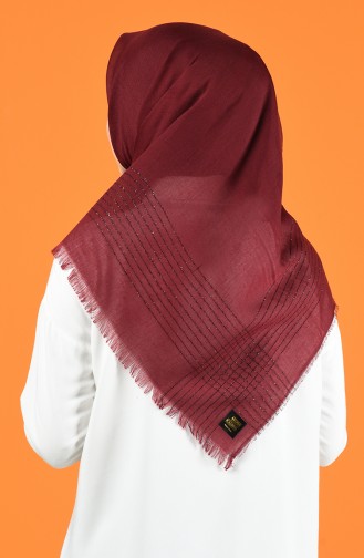 Silvery Cashmere Scarf 901604-16 Cherry 901604-16