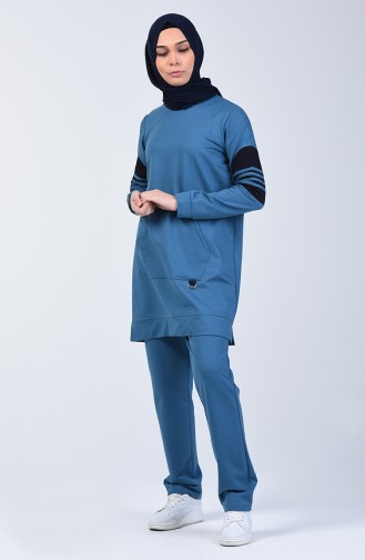 Tracksuit Set with Pockets 9206-05 Oil 9206-05