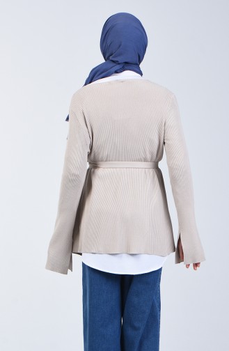 Beige Strickjacke 1700004-01