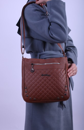 Tobacco Brown Shoulder Bag 13-02