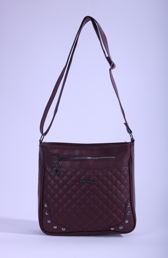 Claret red Shoulder Bag 13-03