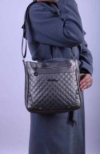 Silver Gray Shoulder Bag 13-05