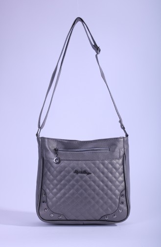 Silver Gray Shoulder Bag 13-05