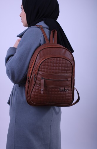 Tobacco Brown Back Pack 14-02