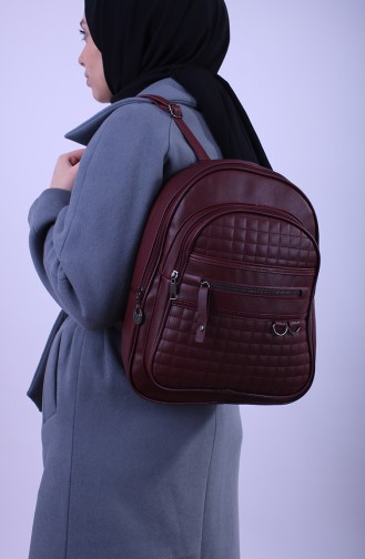 Women s Backpack ERD14-03 Claret Red 14-03