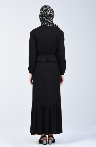 Black İslamitische Jurk 0215-06