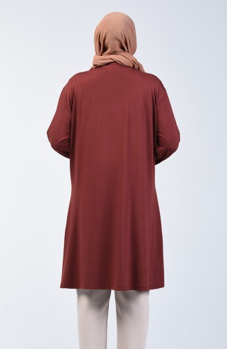 Plus Size Stone Printed Tunic 6043-08 Dark Tile 6043-08