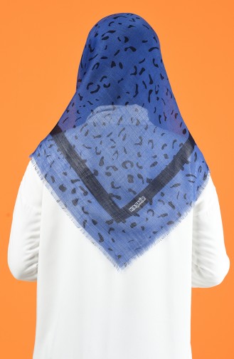 Patterned Flamed Scarf 901597-04 Indigo 901597-04