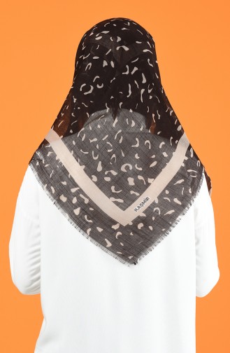 Patterned Flamed Scarf 901597-05 Brown 901597-05
