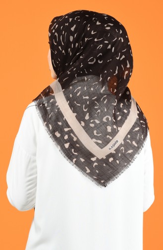 Patterned Flamed Scarf 901597-05 Brown 901597-05
