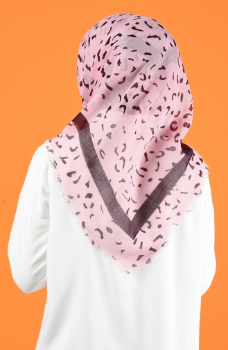 Patterned Flamed Scarf 901597-08 Powder 901597-08