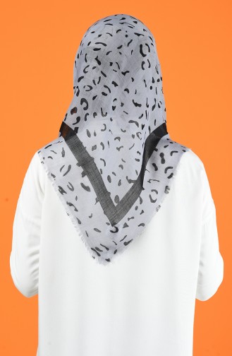 Patterned Flamed Scarf 901597-09 Gray 901597-09