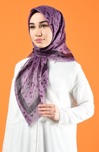 Patterned Flamed Scarf 901597-11 Lilac 901597-11