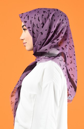 Patterned Flamed Scarf 901597-11 Lilac 901597-11