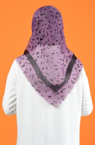 Patterned Flamed Scarf 901597-11 Lilac 901597-11