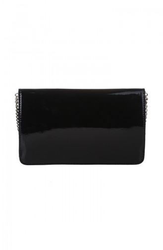 Women´s Cross Shoulder Bag M389-02 Black Patent Leather 389-02