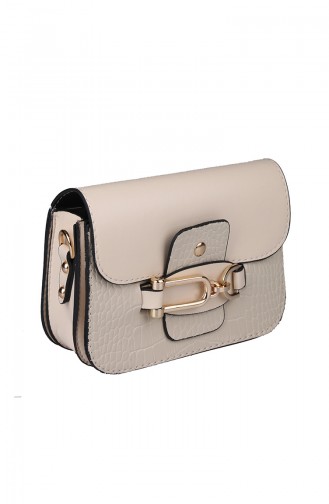 Damen Kreuz Schultertasche M393-116 Creme 393-116