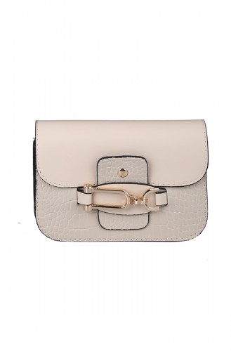 Damen Kreuz Schultertasche M393-116 Creme 393-116