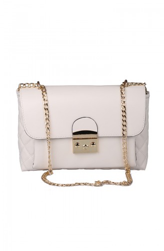 Damen Kreuz Schultertasche M394-116 Creme 394-116