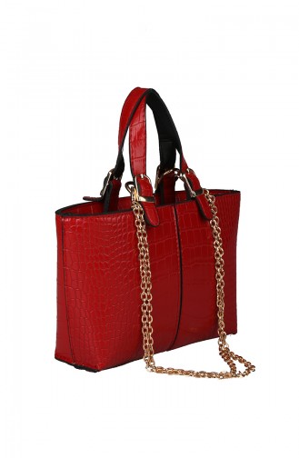 Damen Kreuz Schultertasche M396-55 Rot 396-55