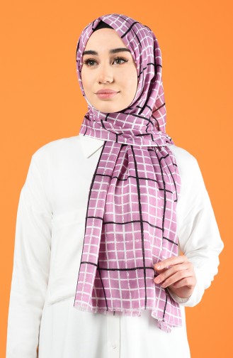 Patterned Cotton Shawl Magenta 901606-14