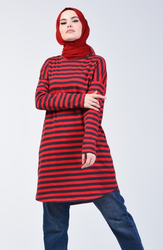 Striped Tunic 1287-01 Red 1287-01