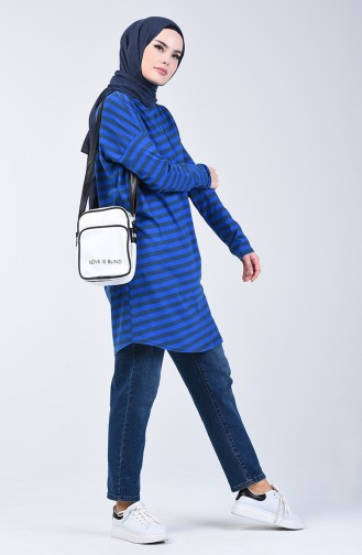 Striped Tunic 1287-03 Saxe Blue 1287-03