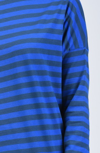 Striped Tunic 1287-03 Saxe Blue 1287-03