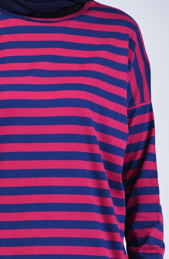 Striped Tunic 1287-04 Navy Blue 1287-04