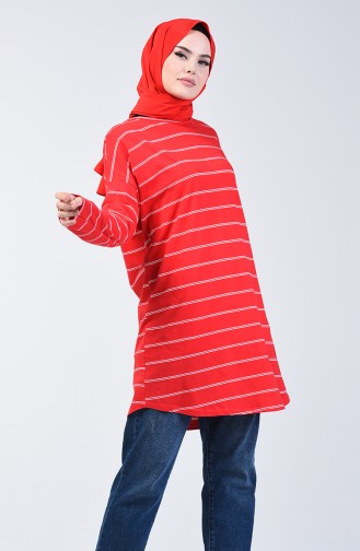 Striped Tunic 1289-01 Red 1289-01