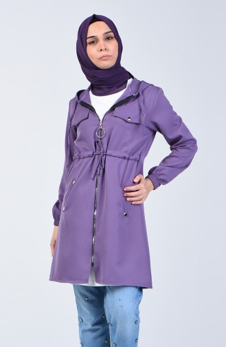 Tunique à Fermeture Avec Poche 0212-03 Lilas 0212-03