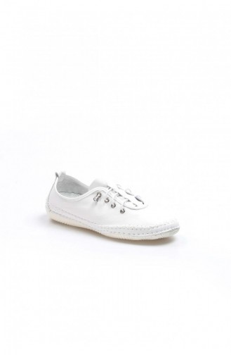 Fast Step Tagliche Schuhe Echtleder Weiss Espadrille  629Za508654 629ZA508-654-16777215