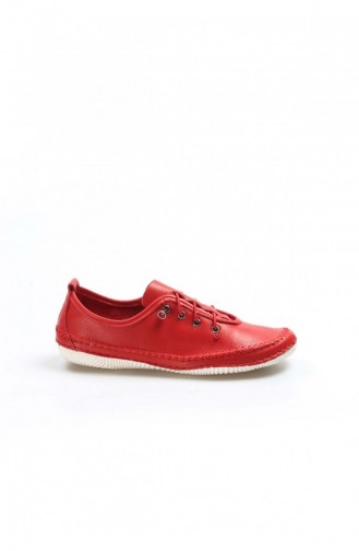 Fast Step Real Leather Red Espadrille Shoes 629Za508654 629ZA508-654-16777224