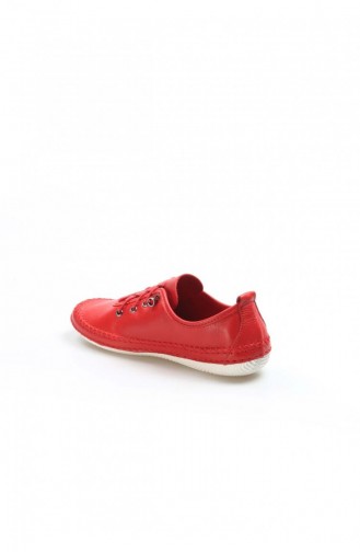 Fast Step Real Leather Red Espadrille Shoes 629Za508654 629ZA508-654-16777224