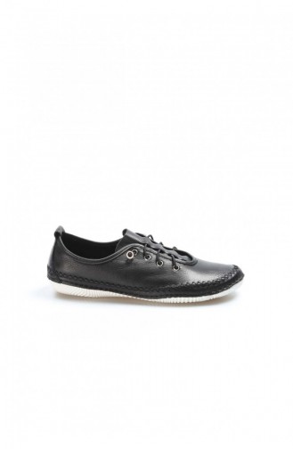 Fast Step Real Leather Black Espadrille Shoes 629Za508654 629ZA508-654-16777229