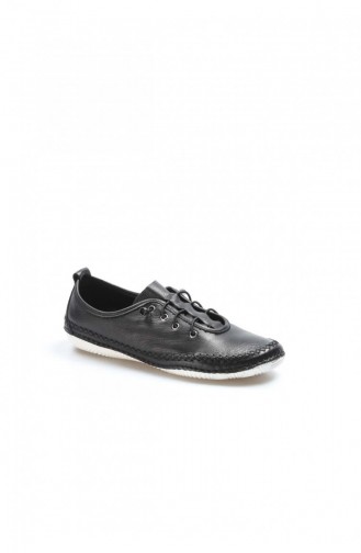 Fast Step Real Leather Black Espadrille Shoes 629Za508654 629ZA508-654-16777229