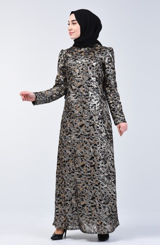 Black Hijab Dress 7294-03
