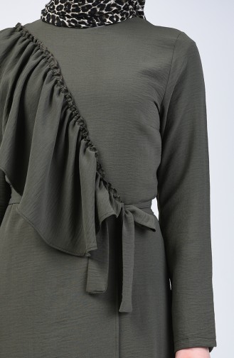 Aeroben Fabric Frilly Dress 0046-03 Khaki 0046-03